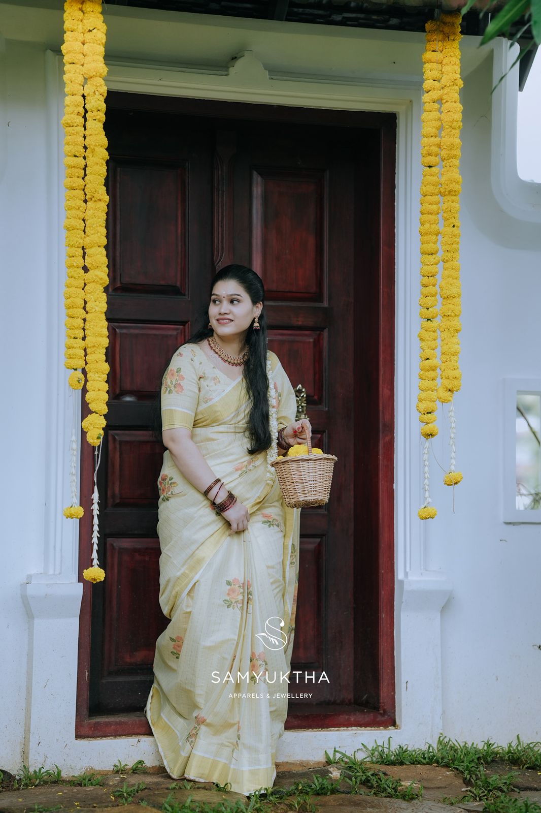 Traditional Kerala Kasavu By Samyuktha Fashion