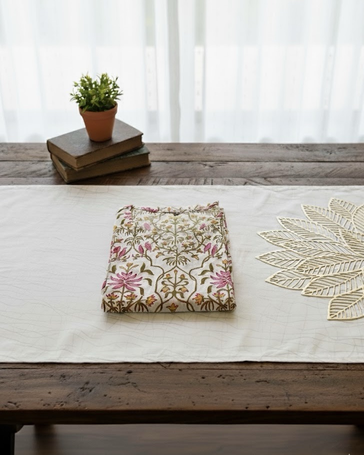 Botanical Printed cotton kurta - Image 3