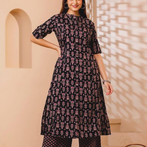 Cotton printed coord set