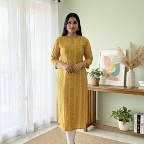 Premium mirror work kurta