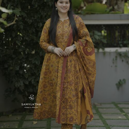 Premium cotton Anarkali set