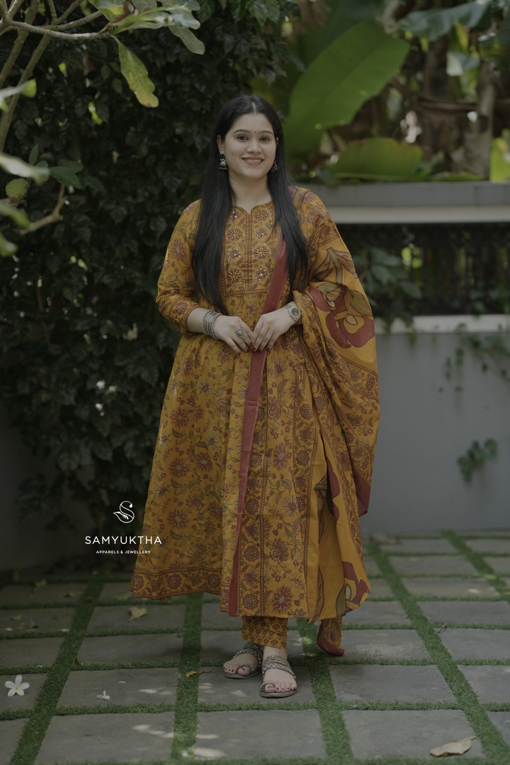 Premium cotton Anarkali set