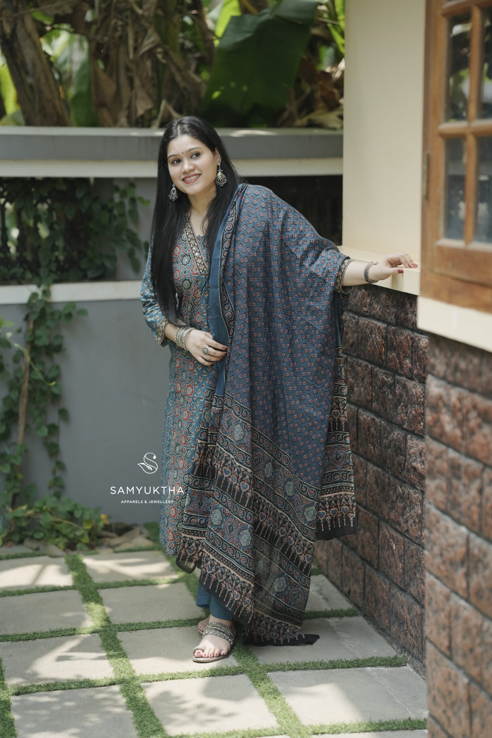Premium block printed kurta set