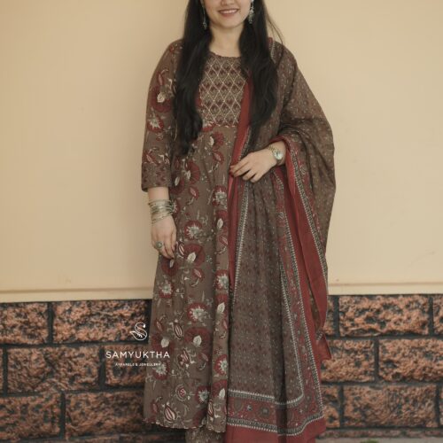 Ajrak printed cotton set