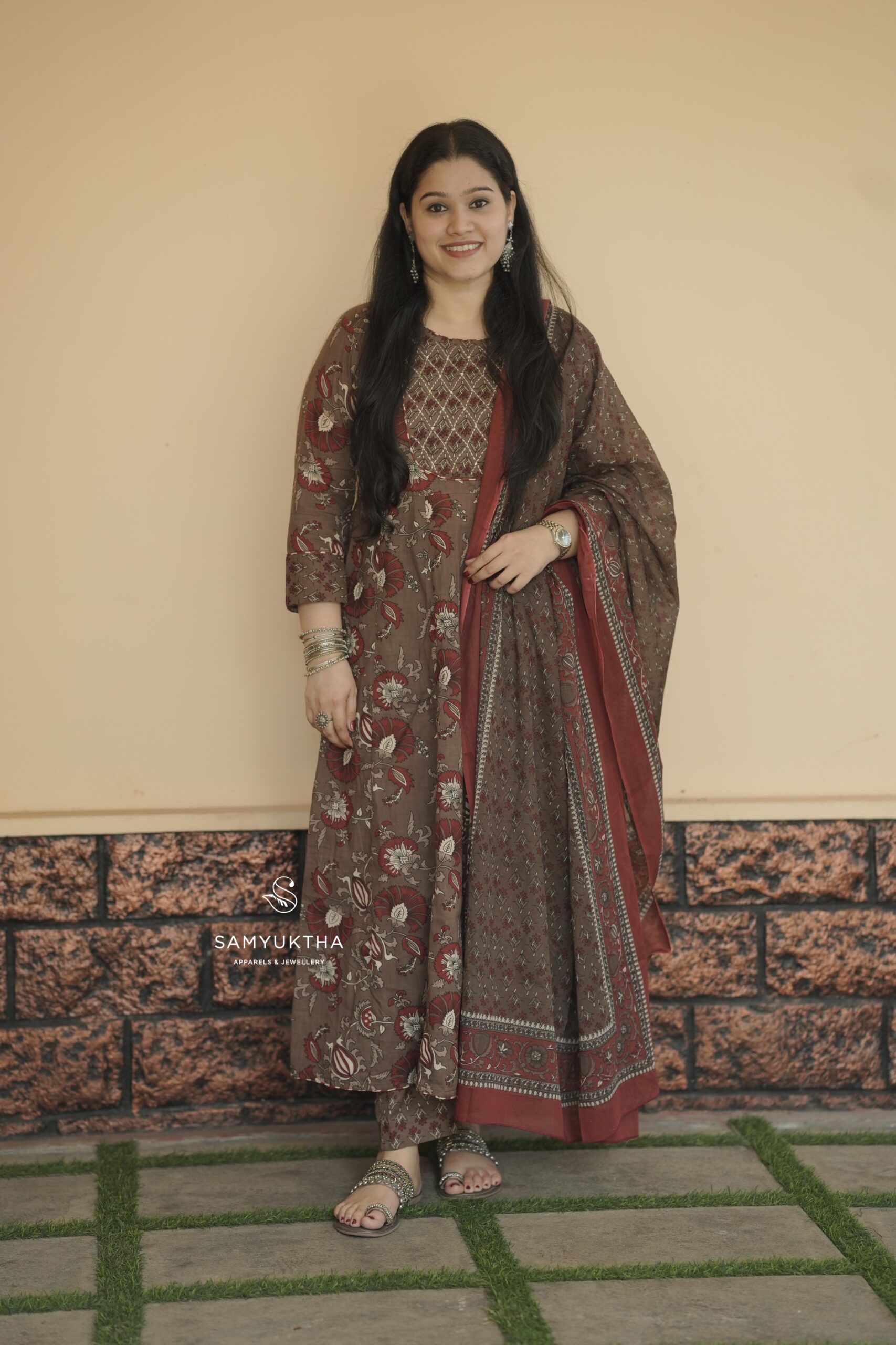 Ajrak printed cotton set