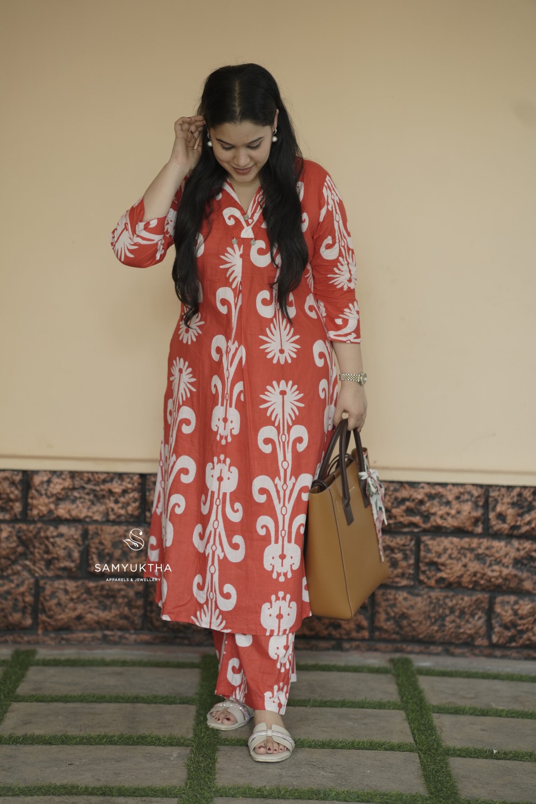 Cotton A-line coord set