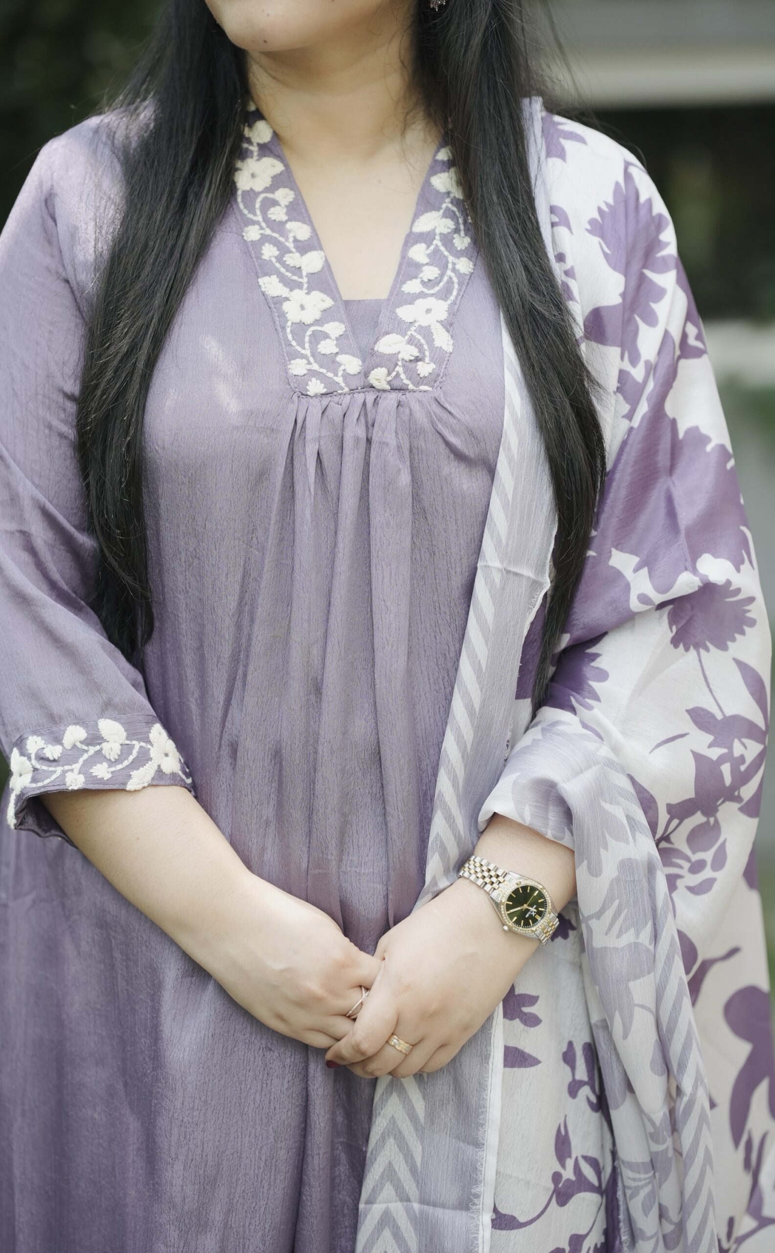 Premium chinon Anarkali set - Image 3