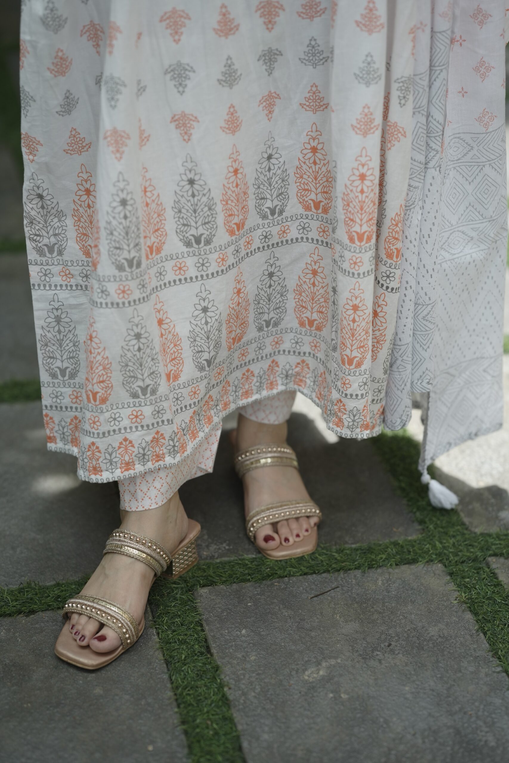 Premium mul cotton Anarkali set - Image 3