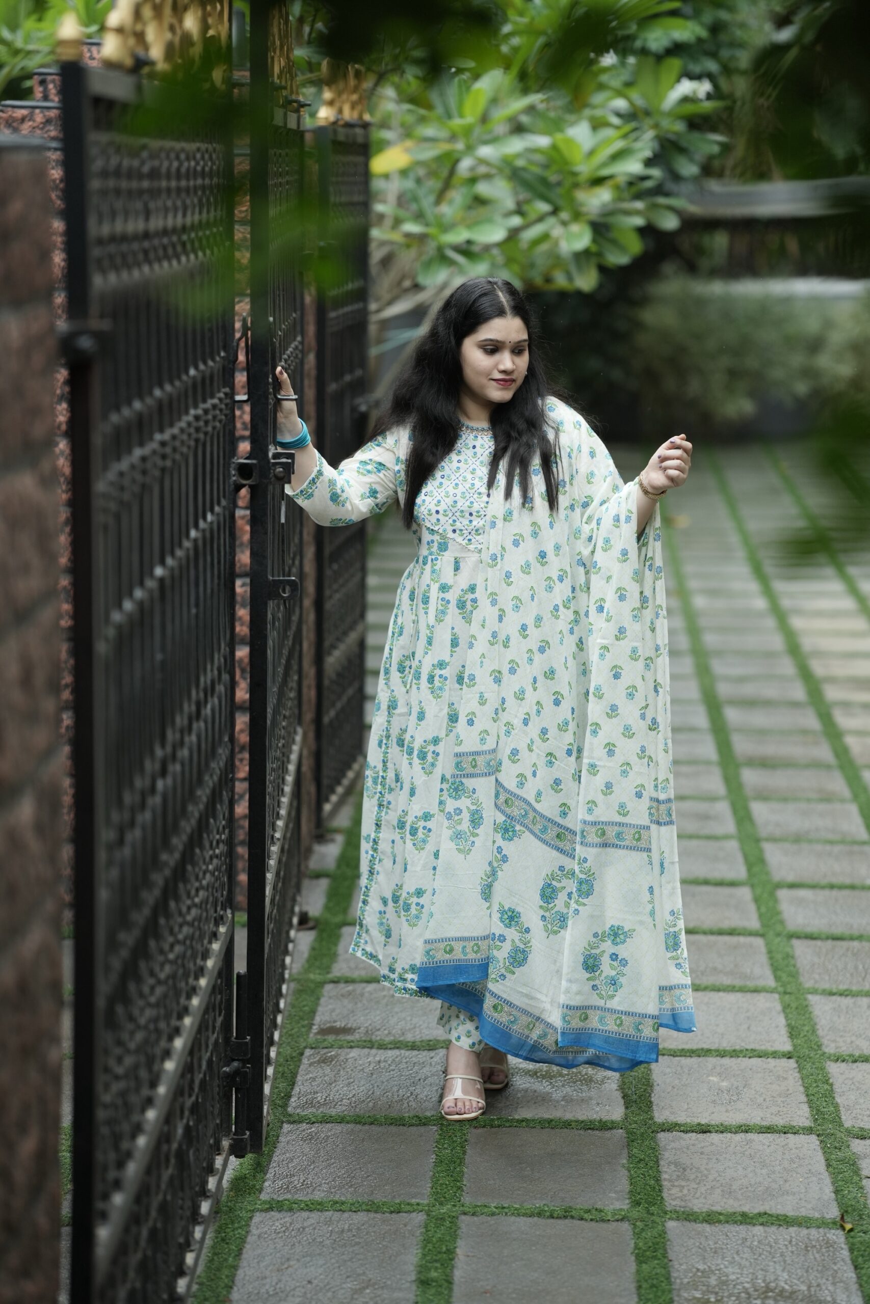 Block printed cotton set