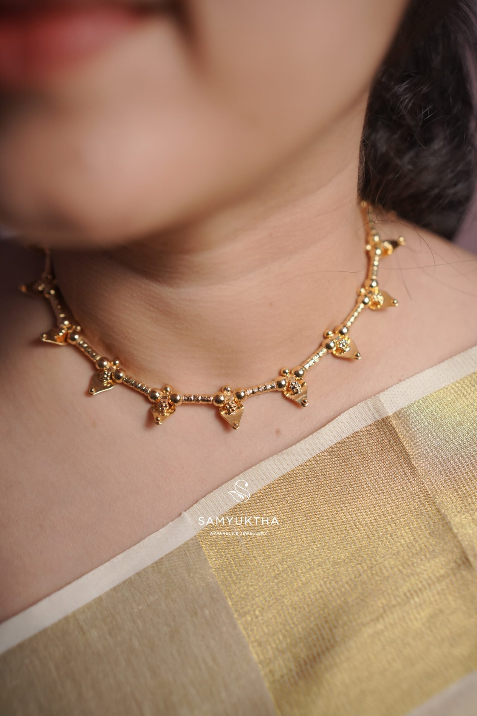 traditional Thalikoottam necklace