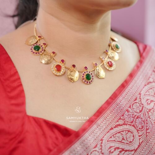 Traditional South Indian Kasu Mala (Coin Necklace) 