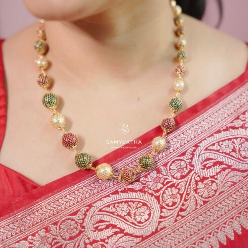 traditional multi-colored bead mala 