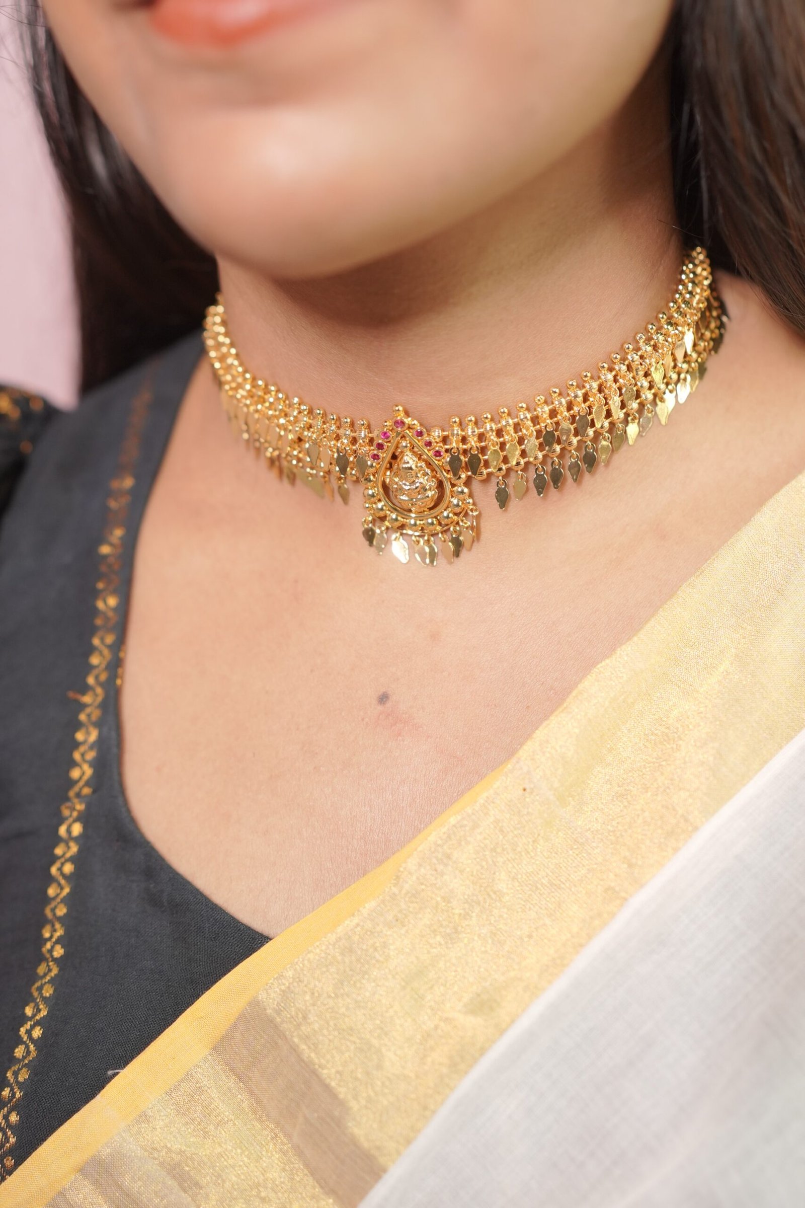 Premium Lakshmi Elakathali necklace