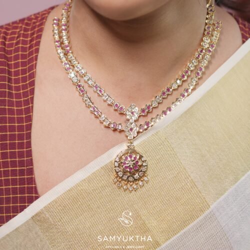 Vintage 2 layer Attigai neckpiece.