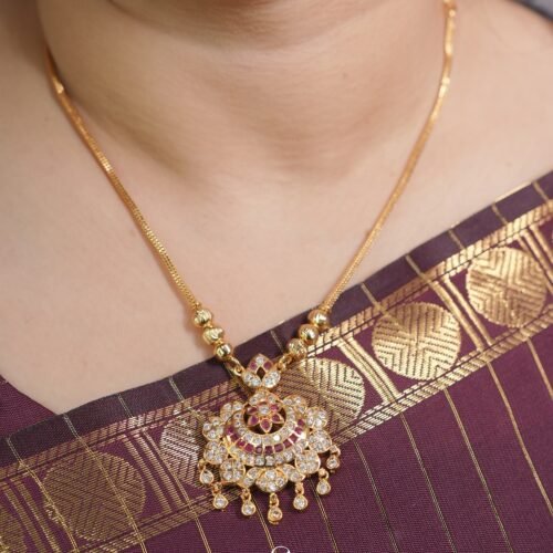 traditional South Indian Attigai-style necklace